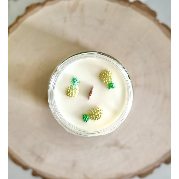 Lucid Coast Candle Company Pineapple Fountain Vegan Soy Candle Wayfair